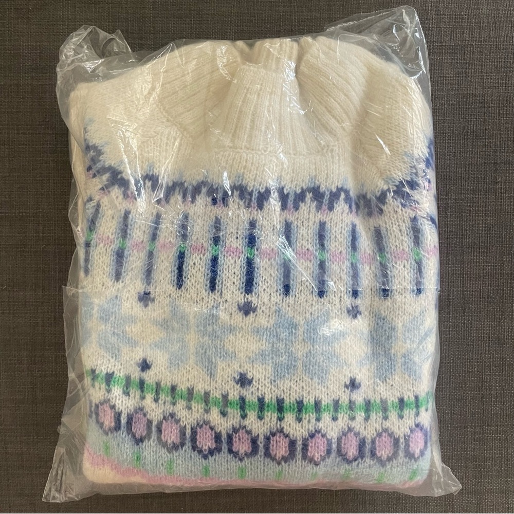 Old Navy Holiday Print Mock Neck Sweater